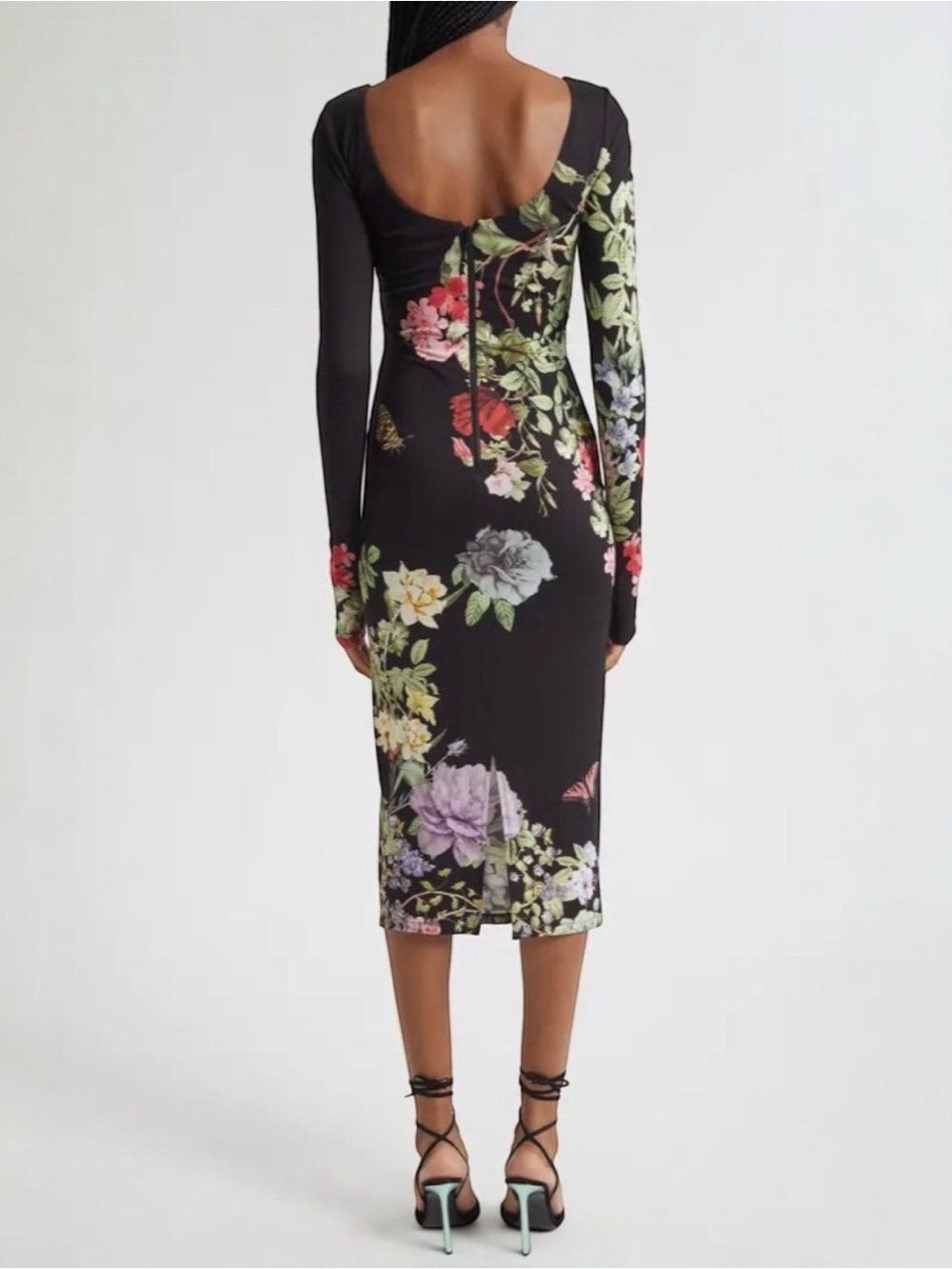 NWT Alice + Olivia Delora Scoop Neck Dress Size 6 - Picture 5 of 9